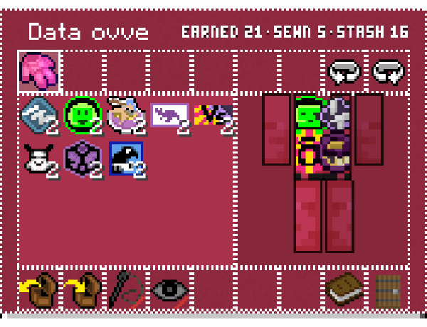 The ovve in the inventory